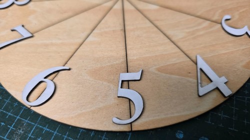 Clock numbers contemporary - clock,