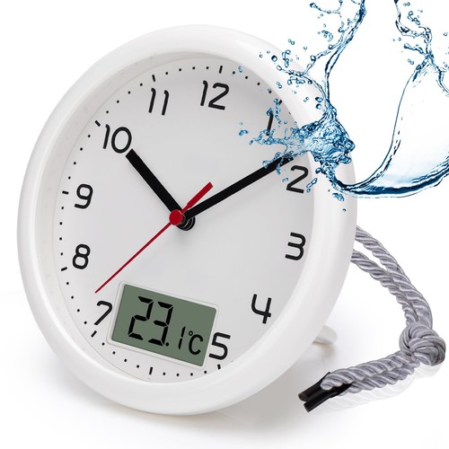 Vivilinen bathroom wall - bathroom, clock