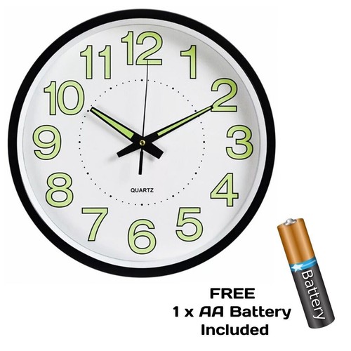 Wall clock silent quartz - clock,