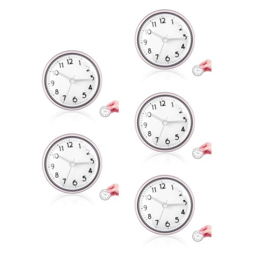 Reusable bathroom clock with - bathroom,