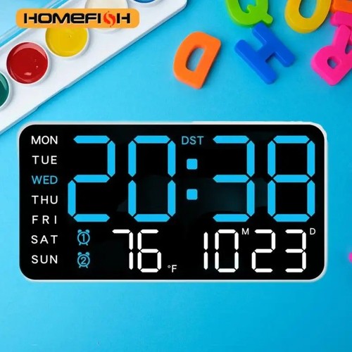 Large led digital wall clock - led,