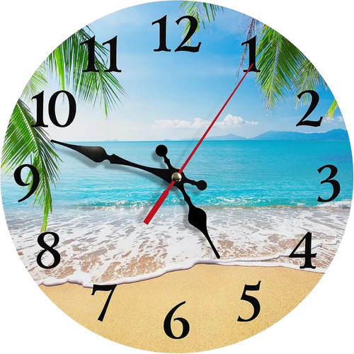 Stunning wooden wall clock - wall,