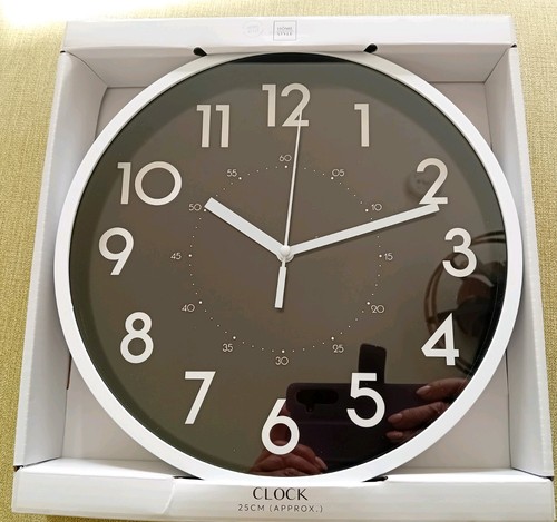 25cm modern wall clock - wall, large