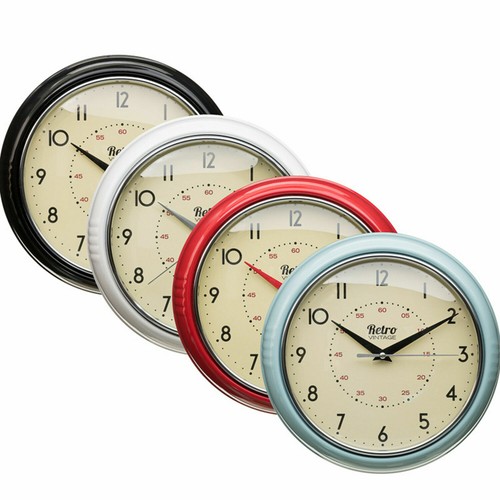 Retro clock wall diner - retro,