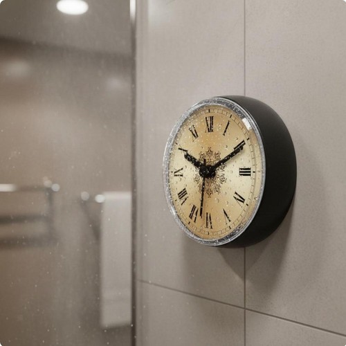 Waterproof suction cup clock - suction,