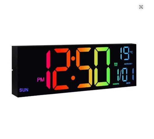 Large digital wall clock - 16",