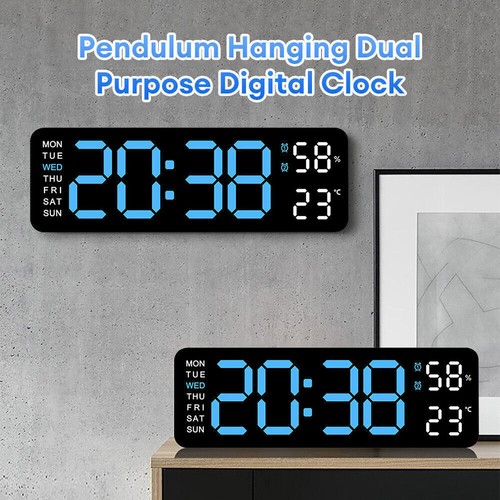 Digital wall clock - wall,