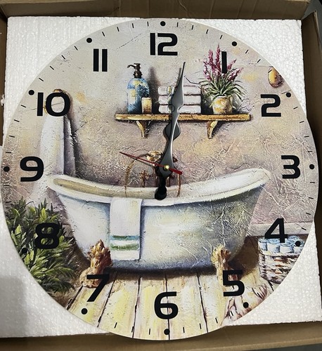 Brand new bathroom clock - new,