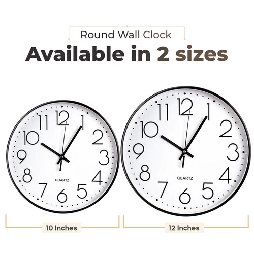 Wall clock silent non - 10/12",
