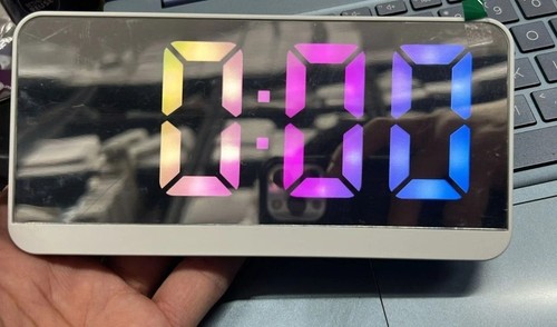 Digital led desk alarm clock - alarm,