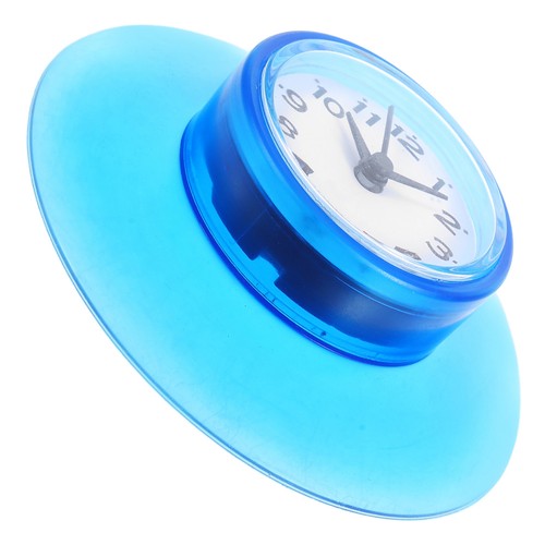 Reusable blue bathroom clock - reusable,