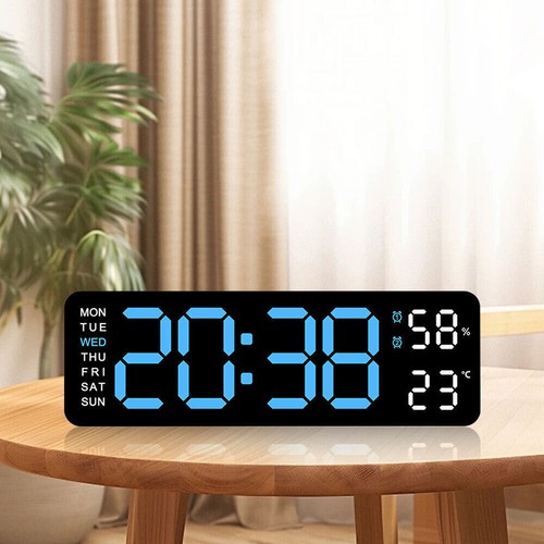 Digital led desk alarm clock - led,