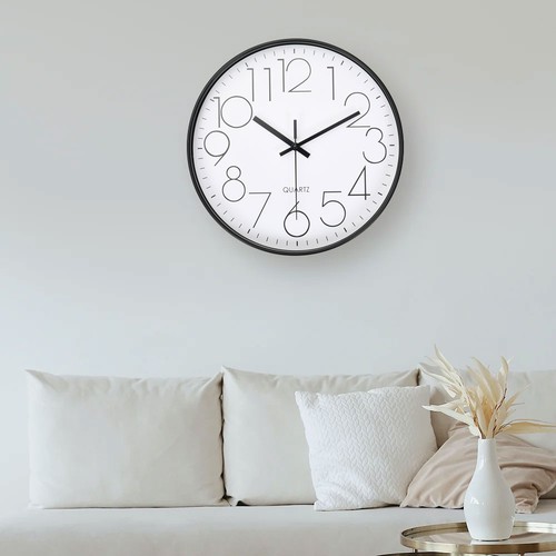 Large wall clock silent - 12",