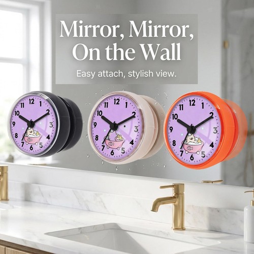 Bathroom clock waterproof - clock, anti
